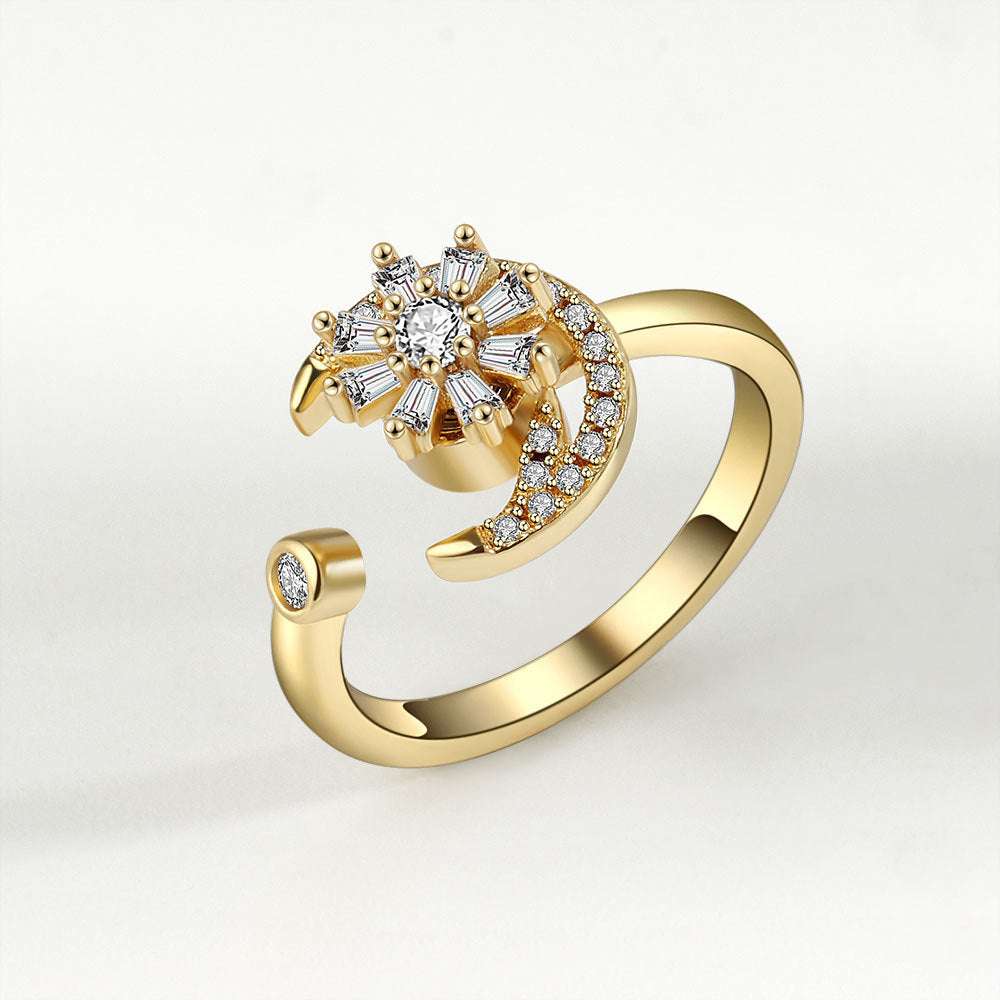 Wholesale Zircon Rotary Stone Copper Rings